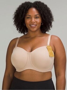Delmira Strapless Minimizer Bra NWT Cashew 46DD